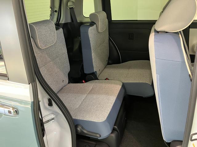 ムーヴキャンバス ストライプスG 9型ディスプレイオーディオ 届出済未使用車 衝突被害軽減ブレーキ コーナーセンサー フルセグ Bluetooth USB パノラマカメラ 両側電動スライドドア 前席シートヒーター 電動パーキングブレーキ LED 駐車支援システム(43枚目)