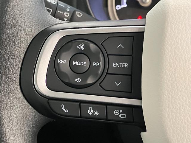 ムーヴキャンバス ストライプスG 9型ディスプレイオーディオ 届出済未使用車 衝突被害軽減ブレーキ コーナーセンサー フルセグ Bluetooth USB パノラマカメラ 両側電動スライドドア 前席シートヒーター 電動パーキングブレーキ LED 駐車支援システム(59枚目)