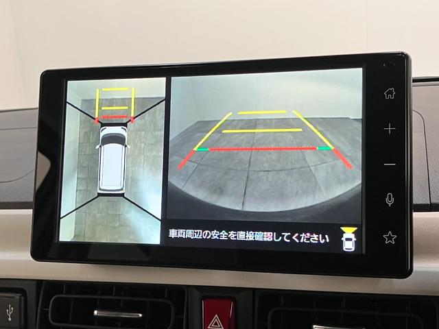 ムーヴキャンバス ストライプスG 9型ディスプレイオーディオ 届出済未使用車 衝突被害軽減ブレーキ コーナーセンサー フルセグ Bluetooth USB パノラマカメラ 両側電動スライドドア 前席シートヒーター 電動パーキングブレーキ LED 駐車支援システム(62枚目)