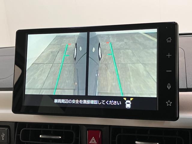 ムーヴキャンバス ストライプスG 9型ディスプレイオーディオ 届出済未使用車 衝突被害軽減ブレーキ コーナーセンサー フルセグ Bluetooth USB パノラマカメラ 両側電動スライドドア 前席シートヒーター 電動パーキングブレーキ LED 駐車支援システム(63枚目)