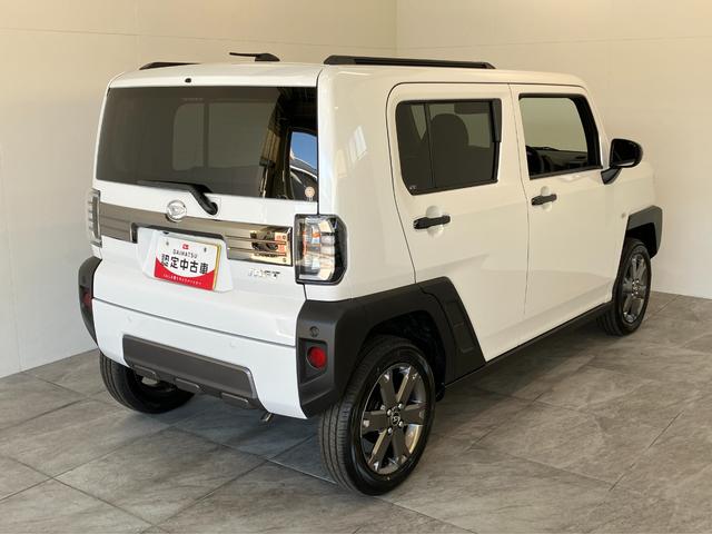 タフト Gダーククロムベンチャー レーダークルコン 届出済未使用車 衝突被害軽減ブレーキ コーナーセンサー バックカメラ(ナビ装着時用) 前席シートヒーター スカイフィールトップ LED レーダークルーズコントロール オートエアコン スマートキー エコアイドル(3枚目)