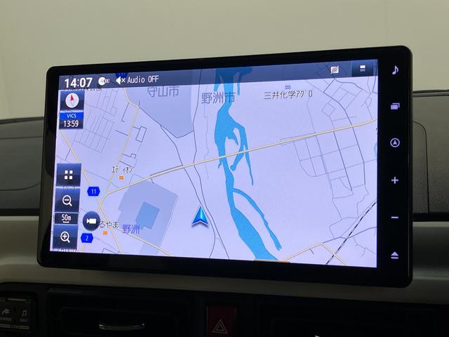 ムーヴキャンバス ストライプスGターボ 10型ナビ Pカメラ レーダークルコン 衝突被害軽減ブレーキ コーナーセンサー 10型フルセグナビ パノラマカメラ Bluetooth USB 前後ドラレコ レーダクルーズコントロール 両側電動スライドドア 前席シートヒーター エコアイドル(14枚目)