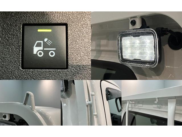 ハイゼットトラック ＥＸＴ　４ＷＤ　ドラレコ　コーナーセンサー　デフロック　衝突被害軽減ブレーキ　コーナーセンサー　４ＷＤ　ＣＶＴ車　ＣＤステレオ　ドラレコ　ＥＴＣ車載器　デフロック　スマートキー　パワーウインドウ　オートライト　マニュアルレベリング　荷台作業灯（8枚目）