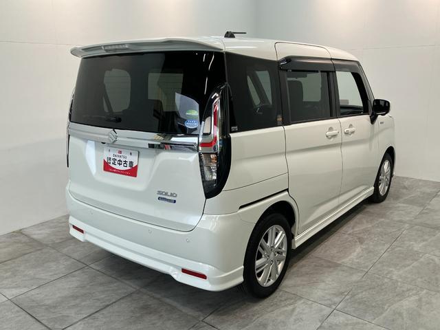ソリオ ハイブリッドＭＺ　８型ナビ　パノラマカメラ　レーダークルコン　衝突被害軽減ブレーキ　８型フルセグナビ　パノラマカメラ　Ｂｌｕｅｔｏｏｔｈ　ＵＳＢ　前後ドラレコ　ＥＴＣ　レーダークルーズコントロール　シートヒーター　両側パワスラ　オートエアコン　スマートキー（3枚目）