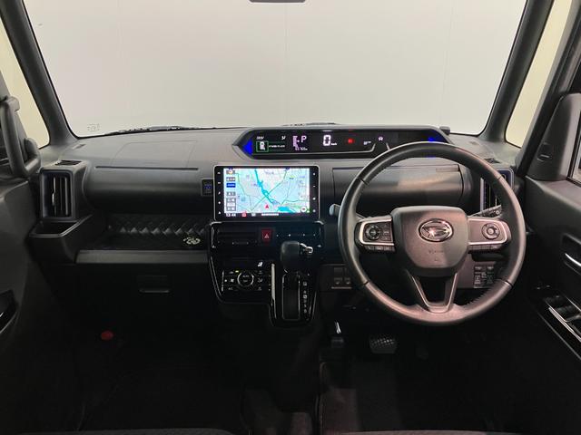 タント カスタムＲＳスタイルセレクション　４ＷＤ　９型ナビ　Ｐカメラ　衝突被害軽減ブレーキ　コーナーセンサー　９型フルセグナビ　Ｂｌｕｅｔｏｏｔｈ　ＤＶＤ　ＵＳＢ　パノラマカメラ　後席モニター　ドラレコ　レーダークルコン　両側電動スライドドア　前席シートヒーター　ＬＥＤ（2枚目）