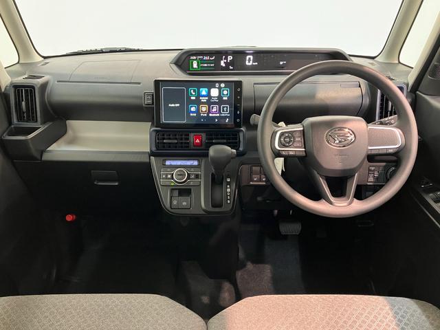 タント Ｘ　９型ディスプレイオーディオ　フルセグ　届出済未使用車　衝突被害軽減ブレーキ　コーナーセンサー　９型ディスプレイオーディオ　フルセグ　Ｂｌｕｅｔｏｏｔｈ　ＵＳＢ　バックカメラ　左側電動スライドドア　前席シートヒーター　ＬＥＤ　スマートキー　エコアイドル（2枚目）