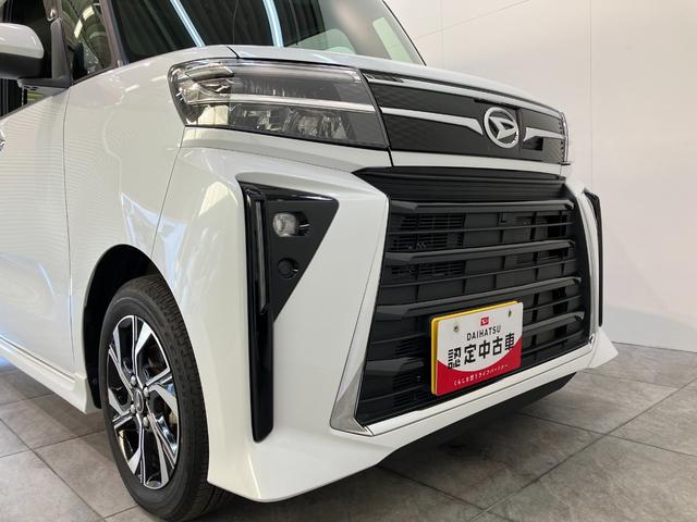 タント カスタムＸ　ＣＤステレオ　コーナーセンサー　シートヒーター　衝突被害軽減ブレーキ　コーナーセンサー　バックカメラ（ナビ装着時用）　両側電動スライドドア　前席シートヒーター　電動パーキングブレーキ　ＬＥＤ　オートライト　オートエアコン　スマートキー　エコアイドル（33枚目）