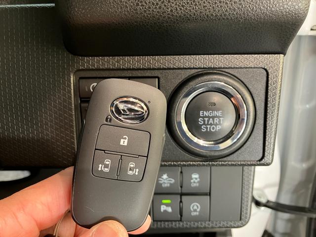 タント カスタムＸ　ＣＤステレオ　コーナーセンサー　シートヒーター　衝突被害軽減ブレーキ　コーナーセンサー　バックカメラ（ナビ装着時用）　両側電動スライドドア　前席シートヒーター　電動パーキングブレーキ　ＬＥＤ　オートライト　オートエアコン　スマートキー　エコアイドル（51枚目）