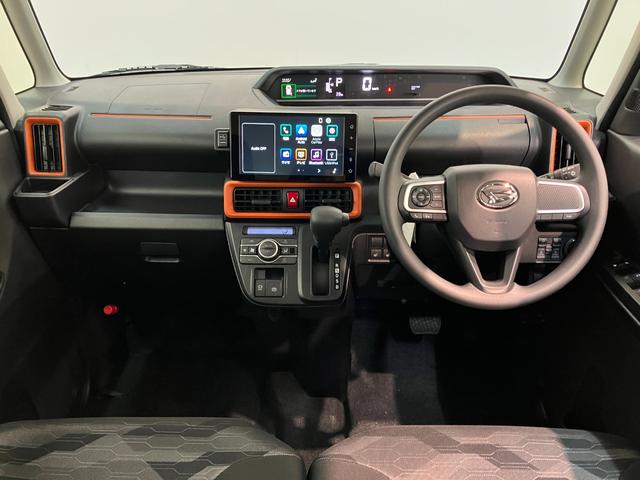 タント ファンクロス　９型ディスプレイオーディオ　届出済未使用車　衝突被害軽減ブレーキ　コーナーセンサー　９型ディスプレイオーディオ　フルセグ　Ｂｌｕｅｔｏｏｔｈ　ＵＳＢ　バックカメラ　両側電動スライドドア　前席シートヒーター　ＬＥＤ　スマートキー　エコアイドル（2枚目）