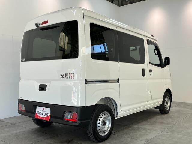 ハイゼットカーゴ ＤＸ　４ＷＤ　コーナーセンサー　ドラレコ　キーレス　衝突被害軽減ブレーキ　スマアシ　コーナーセンサー　キーレス　前席パワーウインドウ　ＡＭ／ＦＭステレオ　ドラレコ　両側スライドドア　オートライト　マニュアルレベリング　パートタイム４ＷＤ（3枚目）