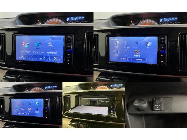 ムーヴキャンバス GブラックインテリアリミテッドSA3 ナビ パノラマカメラ 衝突被害軽減ブレーキ フルセグナビ Bluetooth USB DVD再生 パノラマカメラ 前後ドラレコ 両側電動スライドドア LED オートエアコン スマートキー エコアイドル タイヤ4本新品交換済(15枚目)