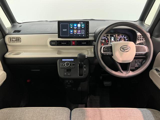 ムーヴキャンバス ストライプスG 4WD ディスプレイオーディオ 駐車支援機能 衝突被害軽減ブレーキ 9型ディスプレイオーディオ フルセグ パノラマカメラ Bluetooth USB 前後ドラレコ 両側電動スライドドア LED オートライト パーキングアシスト 前席シートヒーター(2枚目)