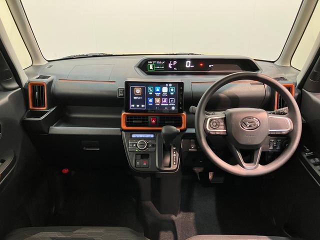 タント ファンクロス　９型ディスプレイオーディオ　届出済未使用車　衝突被害軽減ブレーキ　コーナーセンサー　９型ディスプレイオーディオ　フルセグ　Ｂｌｕｅｔｏｏｔｈ　ＵＳＢ　バックカメラ　両側電動スライドドア　前席シートヒーター　ＬＥＤ　スマートキー　エコアイドル（2枚目）