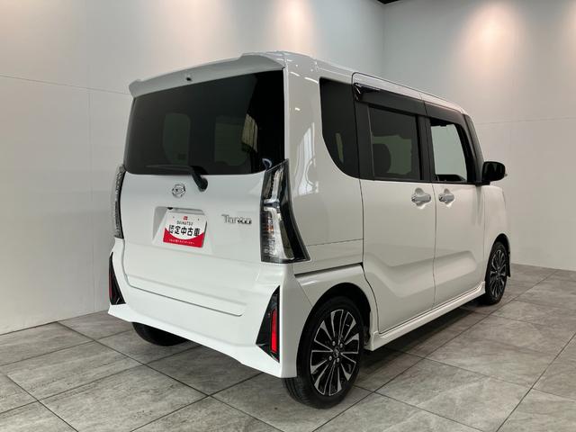 タント カスタムＲＳ　８型フルセグナビ　バックカメラ　車検整備付　衝突被害軽減ブレーキ　コーナーセンサー　ターボ　８型フルセグナビ　Ｂｌｕｅｔｏｏｔｈ　ＤＶＤ再生　ＵＳＢ　バックカメラ　ＴＶコントロール　両側電動スライドドア　前席シートヒーター　ＬＥＤ　クルコン（3枚目）