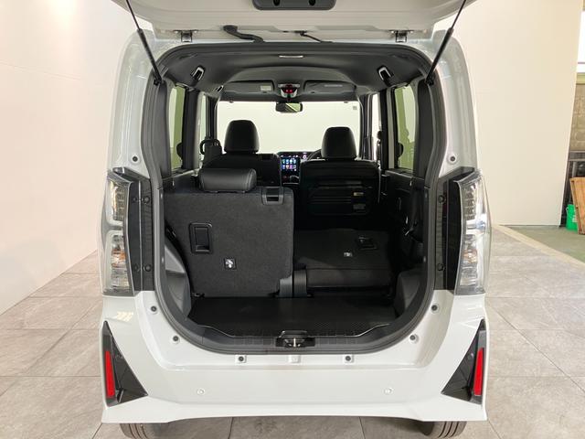 タント カスタムＲＳ　９型ディスプレイオーディオ　届出済未使用車　衝突被害軽減ブレーキ　コーナーセンサー　９型ディスプレイオーディオ　フルセグ　Ｂｌｕｅｔｏｏｔｈ　ＵＳＢ　バックカメラ　両側電動スライドドア　前席シートヒーター　ＬＥＤ　スマートキー　電動パーキング（45枚目）