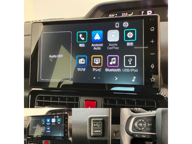 タント カスタムX 9型ディスプレイオーディオ 届出済未使用車 衝突被害軽減ブレーキ コーナーセンサー 9型ディスプレイオーディオ フルセグ Bluetooth USB バックカメラ 両側電動スライドドア 前席シートヒーター LED スマートキー エコアイドル(14枚目)