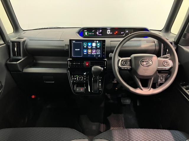 タント カスタムX 9型ディスプレイオーディオ パーキングアシスト 衝突被害軽減ブレーキ コーナーセンサー 9型ディスプレイオーディオ フルセグ Bluetooth USB パノラマカメラ 前後ドラレコ 駐車支援機能 両側電動スライドドア 前席シートヒーター クルコン(2枚目)