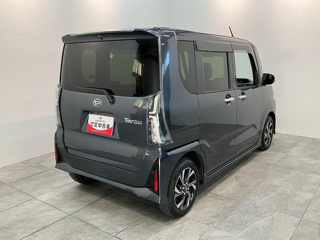 タント カスタムX 9型ディスプレイオーディオ パーキングアシスト 衝突被害軽減ブレーキ コーナーセンサー 9型ディスプレイオーディオ フルセグ Bluetooth USB パノラマカメラ 前後ドラレコ 駐車支援機能 両側電動スライドドア 前席シートヒーター クルコン(3枚目)