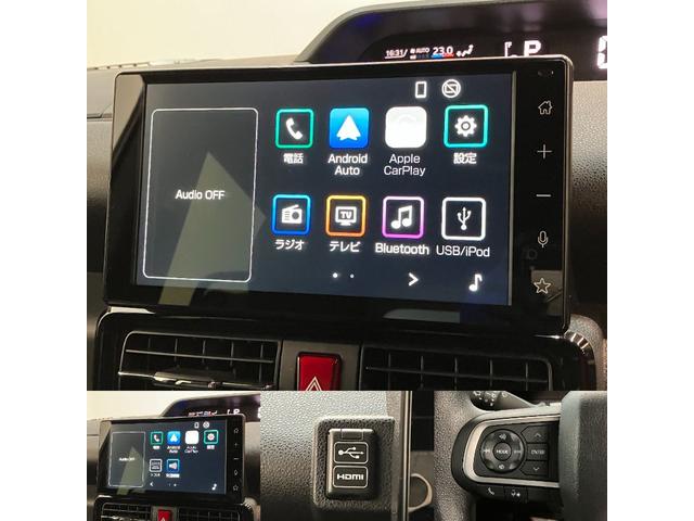 タント カスタムX 9型ディスプレイオーディオ 届出済未使用車 衝突被害軽減ブレーキ コーナーセンサー 9型ディスプレイオーディオ フルセグ Bluetooth USB バックカメラ 両側電動スライドドア 前席シートヒーター LED スマートキー エコアイドル(14枚目)