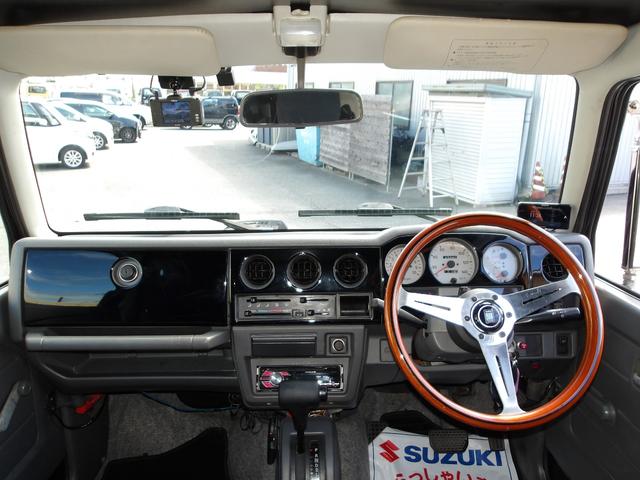 ジムニー ランドベンチャー　最終型　リビルトエンジン搭載　全塗装済み　リフトアップ　新品ＴＯＹＯ製Ｒ／Ｔタイヤ　新品シートカバー　社外前後バンパー　タンクガード　アルミホイール　フロントグリル　純正ＡＢＳ　ナルディーステアリング（43枚目）