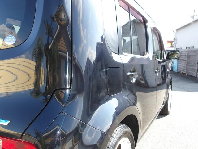 キューブ 15G フルセグナビ ETC 1オーナー 禁煙車 純正HIDヘッドライト アルミホイール インテリキー フロアマット ドアバイザー CVT オートエアコン(35枚目)