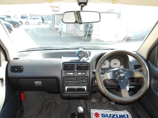 アルトワークス ＲＳ／Ｚ　５ＭＴ　最終型　同色全塗装済み　３．１型Ｋ６Ａエンジン搭載　　社外ブーストメーター　マフラー　足廻り　ステアリング　アルミホイール（9枚目）