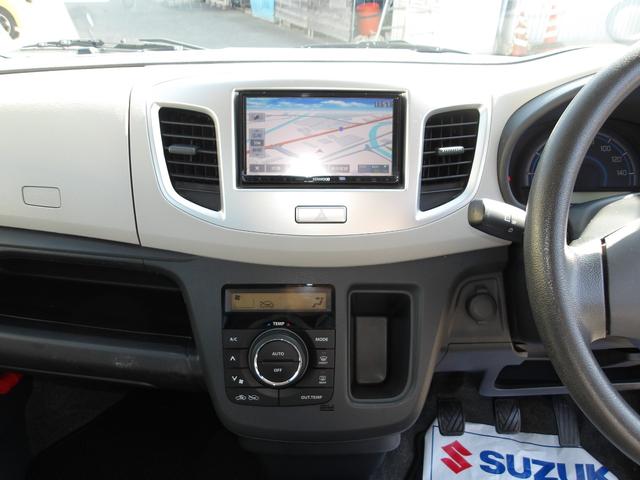 ワゴンR FX 5MT 地デジナビ アイドリングストップ ETC ABS プライバシーガラス フロアマット ドアバイザー キーレスキー 電動格納ドアミラー 運転席シートヒーター(14枚目)