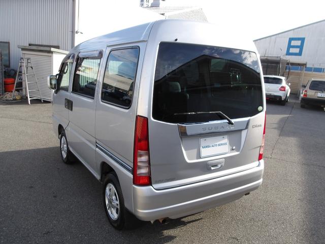 サンバーバン ディアス スーパーチャージャー 4WD 最終型 ハイルーフ リアヒーター Wエアバック ABS 社外アルミホイール プライバシーガラス(7枚目)