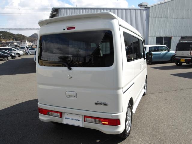 エブリイワゴン PZターボ ハイルーフ 4WD 現行型 届出済未使用車 電動スライドドア LEDヘッドライト スマートキー2本 USBポート 革巻きステアリング(8枚目)