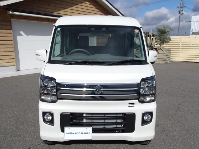 エブリイワゴン PZターボ ハイルーフ 4WD 現行型 届出済未使用車 電動スライドドア LEDヘッドライト スマートキー2本 USBポート 革巻きステアリング(24枚目)