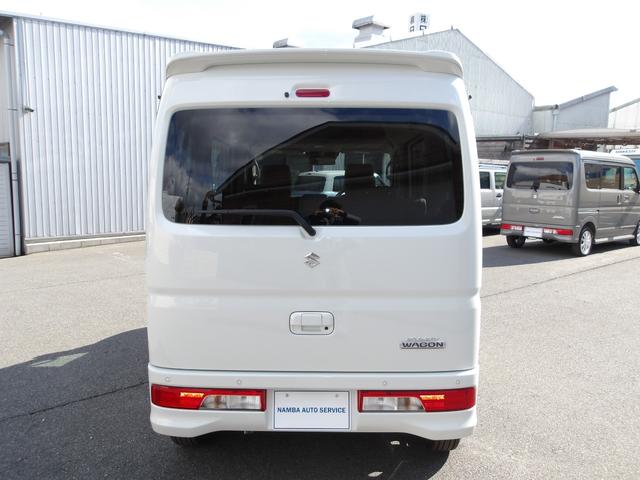 エブリイワゴン PZターボ ハイルーフ 4WD 現行型 届出済未使用車 電動スライドドア LEDヘッドライト スマートキー2本 USBポート 革巻きステアリング(25枚目)