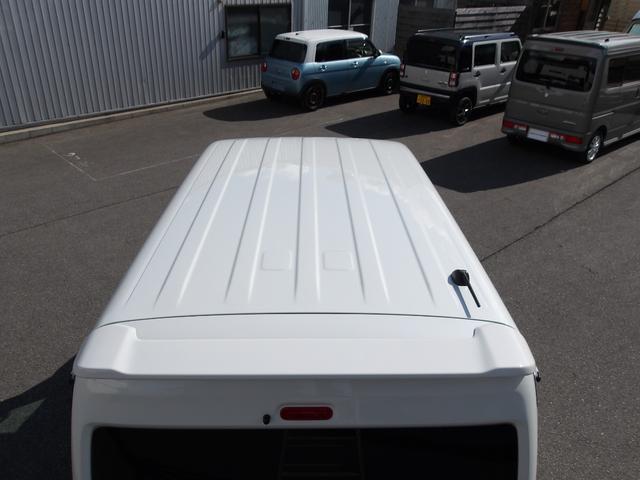 エブリイワゴン PZターボ ハイルーフ 4WD 現行型 届出済未使用車 電動スライドドア LEDヘッドライト スマートキー2本 USBポート 革巻きステアリング(27枚目)