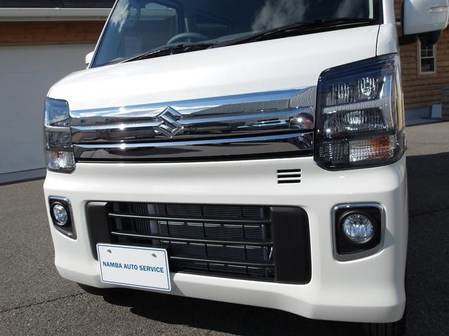 エブリイワゴン PZターボ ハイルーフ 4WD 現行型 届出済未使用車 電動スライドドア LEDヘッドライト スマートキー2本 USBポート 革巻きステアリング(28枚目)