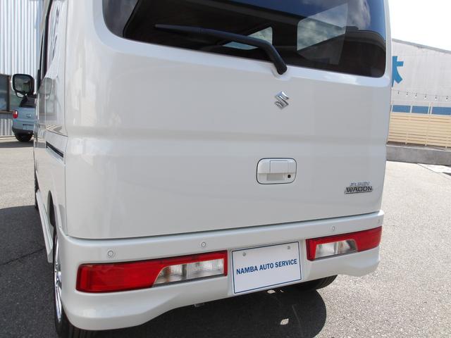 エブリイワゴン PZターボ ハイルーフ 4WD 現行型 届出済未使用車 電動スライドドア LEDヘッドライト スマートキー2本 USBポート 革巻きステアリング(33枚目)