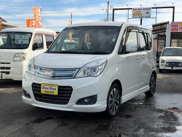 ソリオ S-DJE レーダーブレーキサポートシステム 両側電動スライドドアー ナビゲーションシステム バックカメラ Bluetooth フルセグテレビ 純正アルミ HIDライト ETC キーレス2個(3枚目)