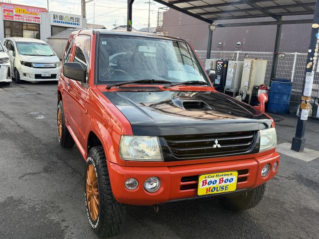 パジェロミニ Ｖ　凹みあり車両　売切御免　タイミングベルト交換　５ＭＴ　４ＷＤ　ナブゲーション　リフトアップ　社外アルミ　ターボタイマー　過給機メーター　キーレス　ＥＴＣ　オリジナル塗装（46枚目）