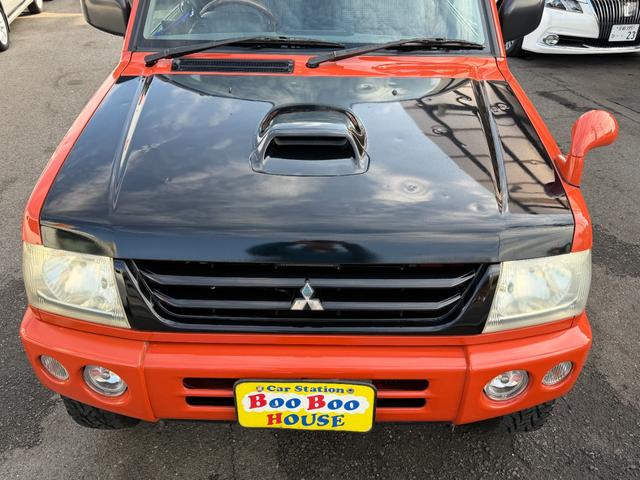 パジェロミニ Ｖ　凹みあり車両　売切御免　タイミングベルト交換　５ＭＴ　４ＷＤ　ナブゲーション　リフトアップ　社外アルミ　ターボタイマー　過給機メーター　キーレス　ＥＴＣ　オリジナル塗装（74枚目）