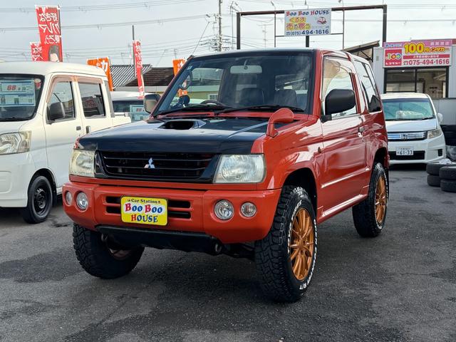 パジェロミニ Ｖ　凹みあり車両　売切御免　タイミングベルト交換　５ＭＴ　４ＷＤ　ナブゲーション　リフトアップ　社外アルミ　ターボタイマー　過給機メーター　キーレス　ＥＴＣ　オリジナル塗装（80枚目）