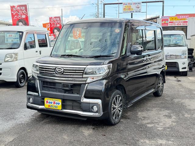 タント カスタムＸ　トップエディションＳＡＩＩ　電動スライドドアー　ナビゲーションシステム　バックモニター　リアフリップダウンモニター　キーレス２個　バックカメラ　ＥＴＣ　Ｂｌｕｅｔｏｏｔｈ　アイドルストップ（3枚目）