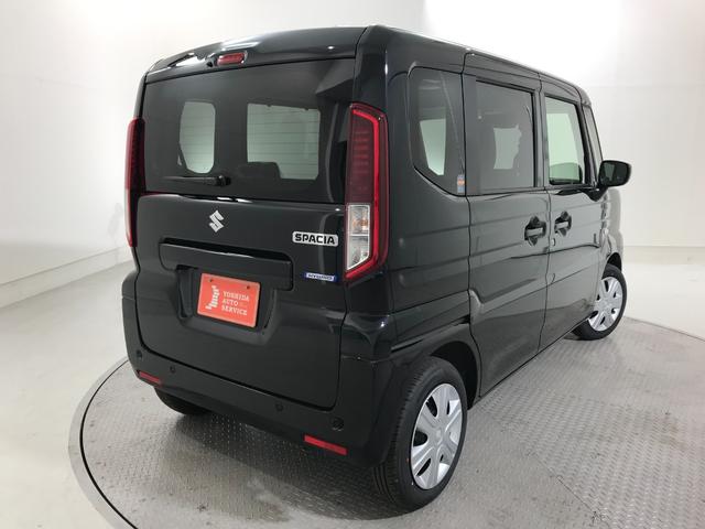 スペーシア ハイブリッドX 軽自動車 届出済未使用車 衝突被害軽減ブレーキ アイドリングストップシステム オットマン フルフラットシート 両側電動スライドドア スマートキー ベンチシート シートヒーター パワーウィンドウ ABS(6枚目)