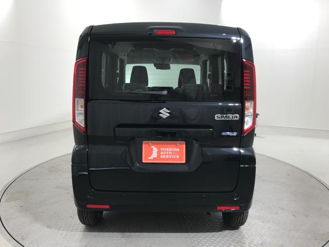 スペーシア ハイブリッドX 軽自動車 届出済未使用車 衝突被害軽減ブレーキ アイドリングストップシステム オットマン フルフラットシート 両側電動スライドドア スマートキー ベンチシート シートヒーター パワーウィンドウ ABS(10枚目)