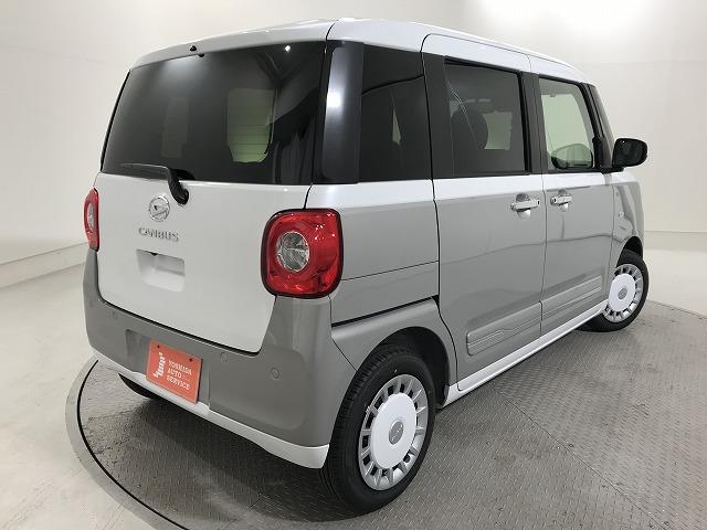 ムーヴキャンバス ストライプスＧ　軽自動車　届出済未使用車　衝突被害軽減ブレーキ　ＡＢＳ　エアコン　エアバッグ　パワステ　パワーウィンドウ　アイドリングストップ　スマートキー（6枚目）