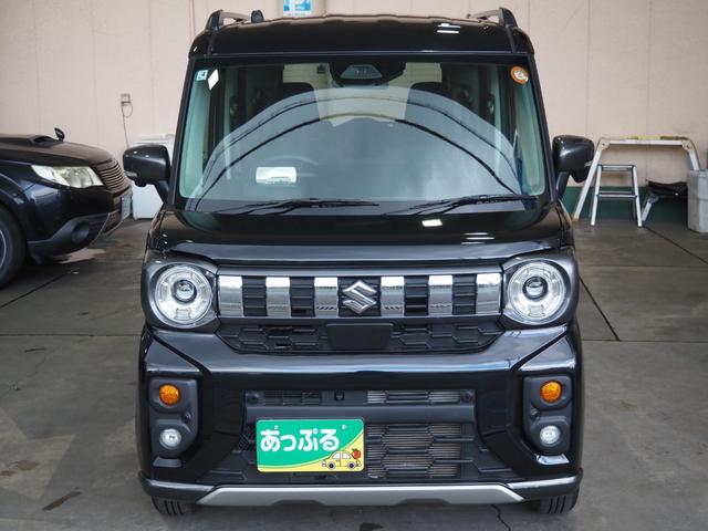 スペーシアギア ハイブリッドＸＺ　ターボ　禁煙　９インチナビ　全方位　ＥＴＣ　両側電動　フルセグＴＶ　Ｂｌｕｅｔｏｏｔｈ　ＡｐｐｌｅＣａｒＰｌａｙ　衝突軽減ＢＫ　コーナーセンサー　前席ヒーター　電動ＰＫ　ブレーキホールド　ＬＥＤオートライト（2枚目）