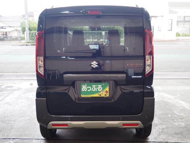 スペーシアギア ハイブリッドＸＺ　ターボ　禁煙　９インチナビ　全方位　ＥＴＣ　両側電動　フルセグＴＶ　Ｂｌｕｅｔｏｏｔｈ　ＡｐｐｌｅＣａｒＰｌａｙ　衝突軽減ＢＫ　コーナーセンサー　前席ヒーター　電動ＰＫ　ブレーキホールド　ＬＥＤオートライト（3枚目）