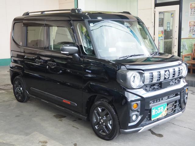 スペーシアギア ハイブリッドＸＺ　ターボ　禁煙　９インチナビ　全方位　ＥＴＣ　両側電動　フルセグＴＶ　Ｂｌｕｅｔｏｏｔｈ　ＡｐｐｌｅＣａｒＰｌａｙ　衝突軽減ＢＫ　コーナーセンサー　前席ヒーター　電動ＰＫ　ブレーキホールド　ＬＥＤオートライト（6枚目）