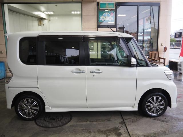 タント カスタムＸ　ＳＡＩＩ　禁煙　後期　ユーザー買取　フルセグナビ　バックカメラ　ＥＴＣ　ドラレコ　左側電動スライド　衝突軽減ＢＫ　ＬＥＤオートライトＬＥＤフォグ　スマートキープッシュスタート　後席ロールサンシェード　１４アルミ（4枚目）