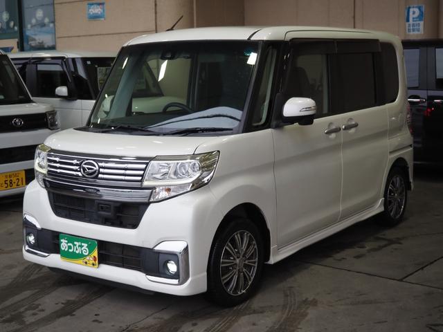 タント カスタムＸ　ＳＡＩＩ　禁煙　後期　ユーザー買取　フルセグナビ　バックカメラ　ＥＴＣ　ドラレコ　左側電動スライド　衝突軽減ＢＫ　ＬＥＤオートライトＬＥＤフォグ　スマートキープッシュスタート　後席ロールサンシェード　１４アルミ（7枚目）