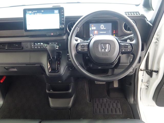 N-BOXカスタム ターボ 禁煙 リア修復 9インチナビ Bカメラ ETC 前後ドラレコ フルセグ BTA AppleCarPlay 両側電動 衝軽BK コーナーセンサー 前席ヒーター 電動PK LEDオートライト ハーフレザー(16枚目)