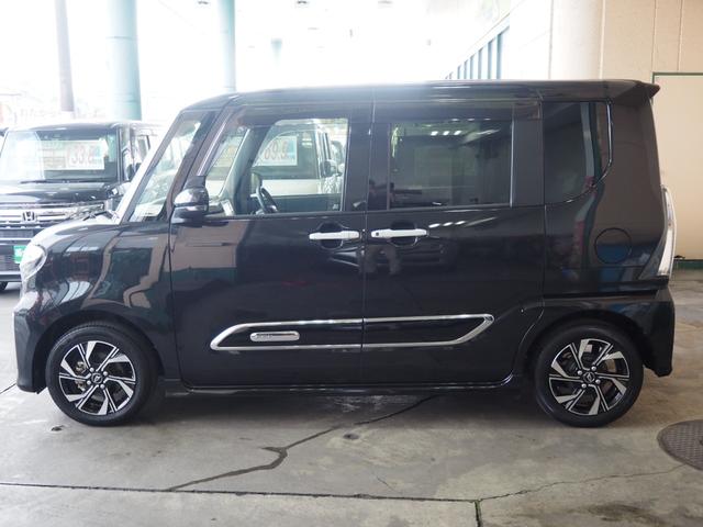 タント カスタムX 禁煙 フルセグナビ バックカメラ ETC 前後ドラレコ Bluetooth 両側電動 前席ヒーター 衝突軽減BK コーナーセンサー LEDオートライト LEDフォグ スマートキー ステリモ 14AW(5枚目)