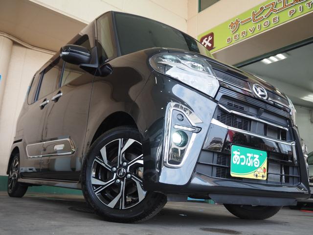 タント カスタムX 禁煙 フルセグナビ バックカメラ ETC 前後ドラレコ Bluetooth 両側電動 前席ヒーター 衝突軽減BK コーナーセンサー LEDオートライト LEDフォグ スマートキー ステリモ 14AW(55枚目)